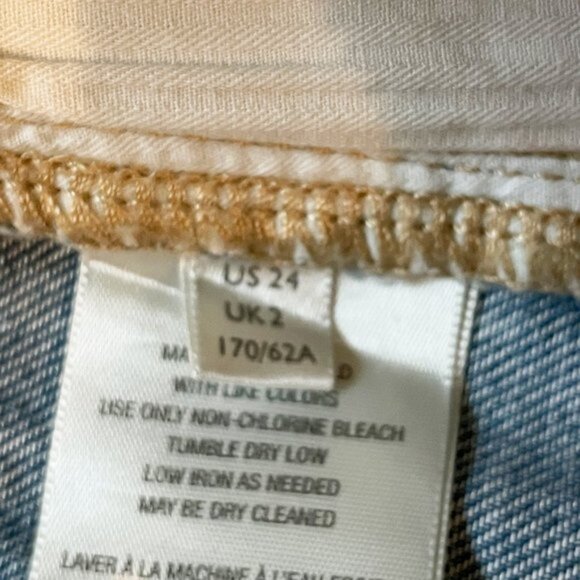 NWOT Free People Jeans 24 We The Free Naomi Floral Flare FP2 - Picture 8 of 10